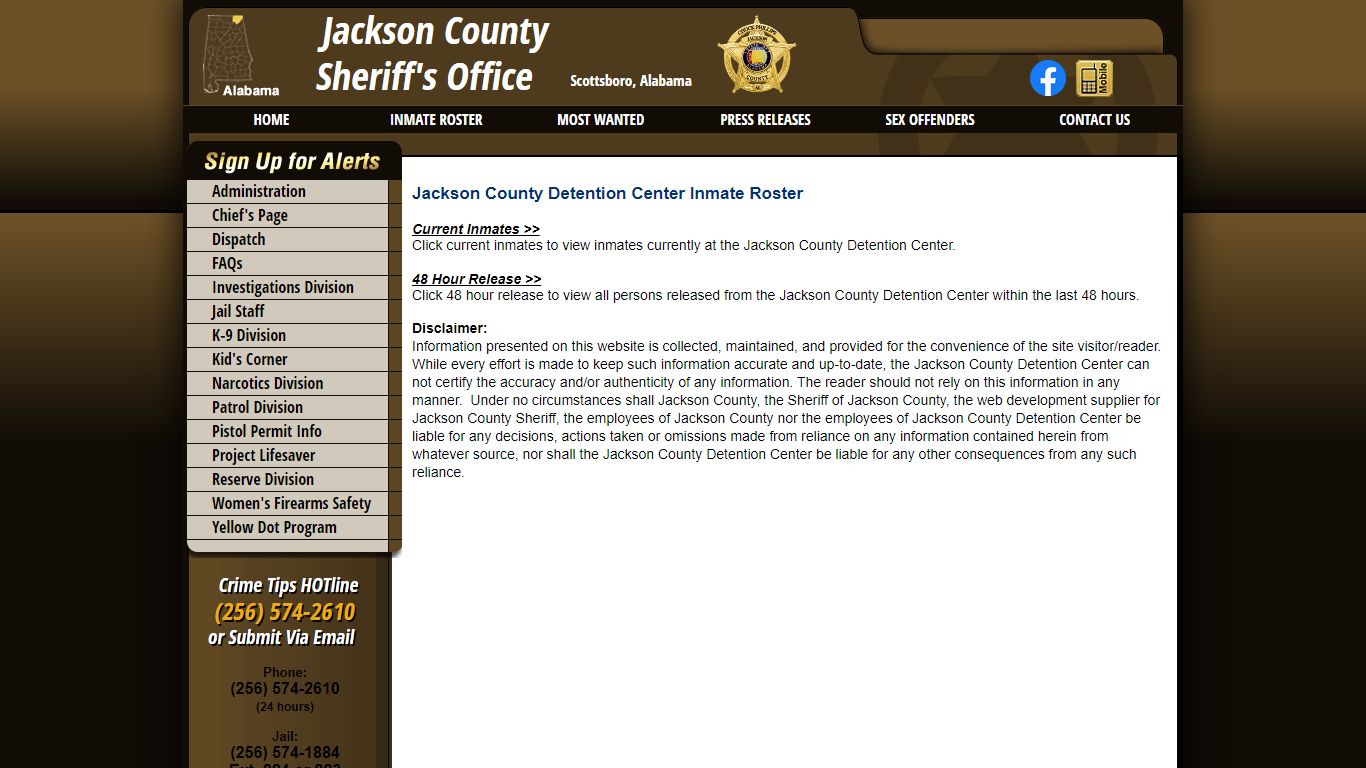 Roster Choose - Jackson County Sheriff's Office